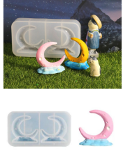 Epoksi 4.5cm Ay bulut Obje Kalıbı