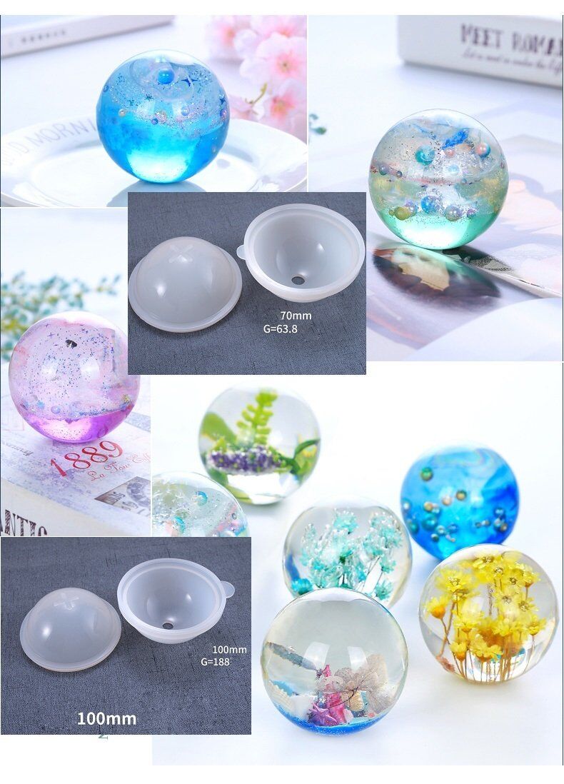Epoksi 10CM -7CM Küre Kalıbı