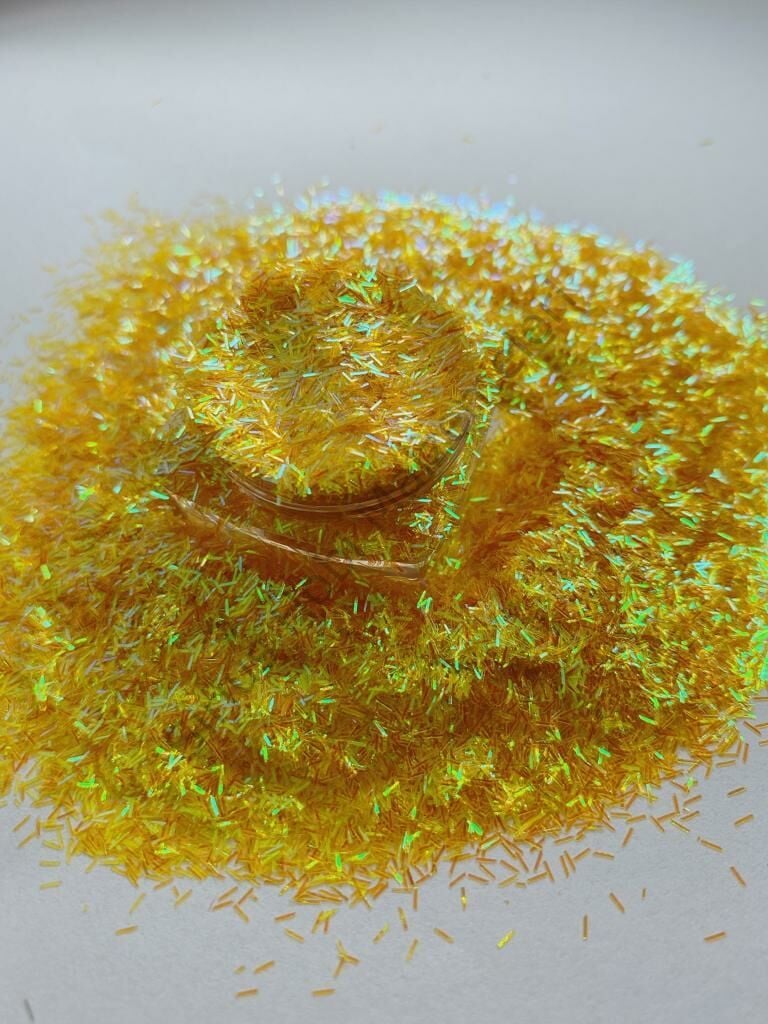 Chunky Glitters Tinsel Yellow 4 gr