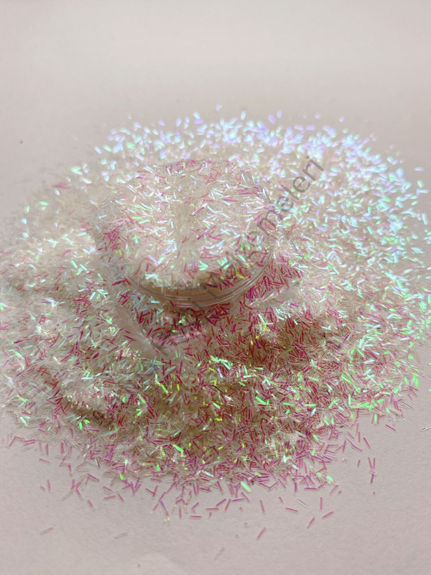 Chunky Glitters Tinsel White Pink 4 gr