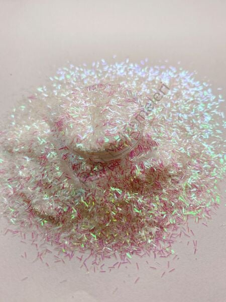 Chunky Glitters Tinsel White Pink 4 gr