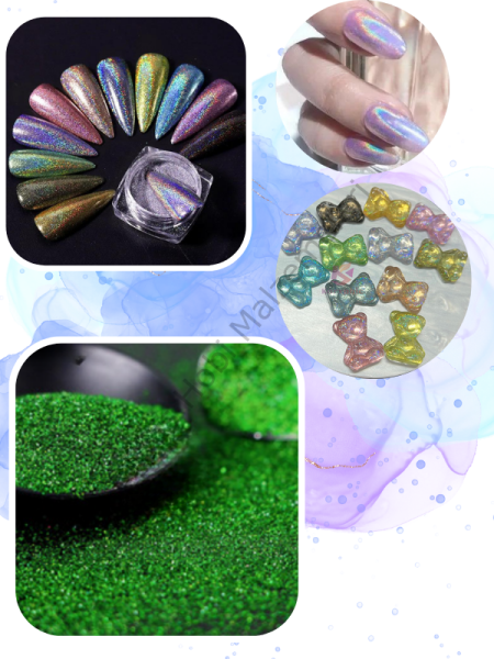 Magic Lazer Holographic Fine Glitter Green 4 gr