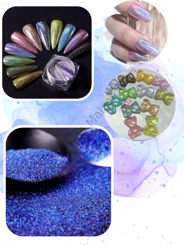 Magic Lazer Holographic Fine Glitter SkyBlue 4 gr