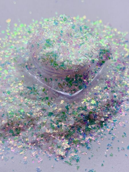 Holographic Fine  Flakes  Greenmix 3 gr