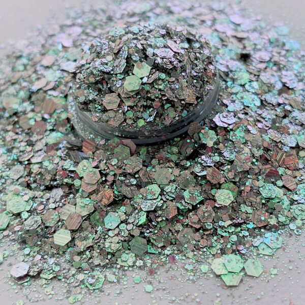 Chunky Glitters Crushed Silver 4 gr