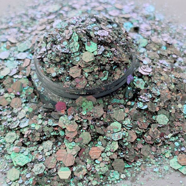 Chunky Glitters Crushed Silver 4 gr