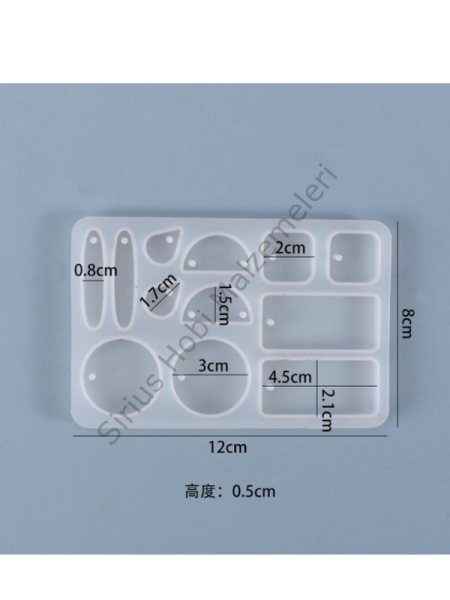 Epoksi Kolye Küpe Bileklik Anahtarlık Kalıbı
