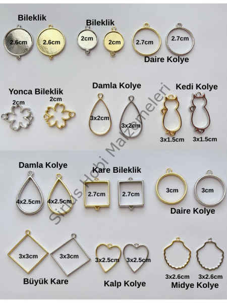 Epoksi Reçine Kolye Bileklik Çerçeve Aparatları – UV Reçine Takı Yapımı