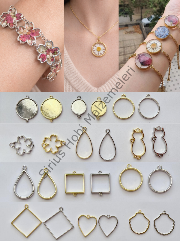 Epoksi Reçine Kolye Bileklik Çerçeve Aparatları – UV Reçine Takı Yapımı