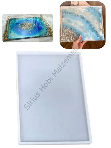 Epoksi Farklı Boyutlarda Tepsi Sunumluk Kalıpları