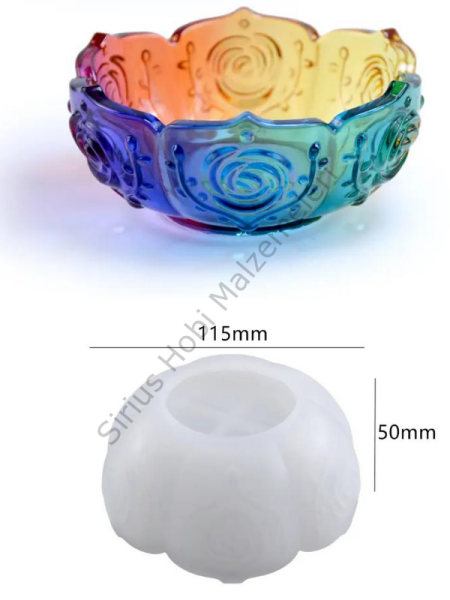 Epoksi Lotus Kase Tabak Kalıbı