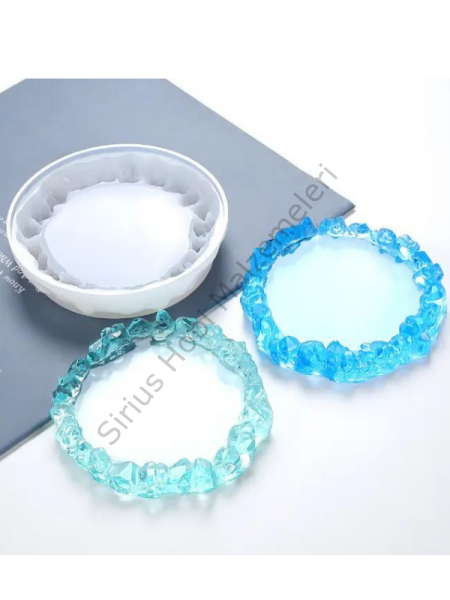 Epoksi 10 cm Beton Alçı Kristalize Bardak Altlığı Kalıbı