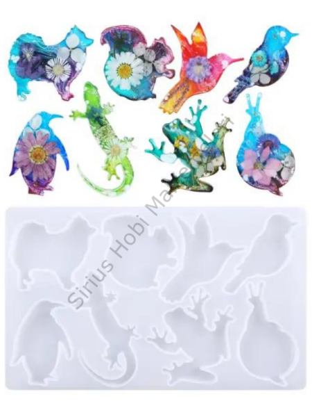 Epoksi Hayvan Figürlü Anahtarlık Kalıbı