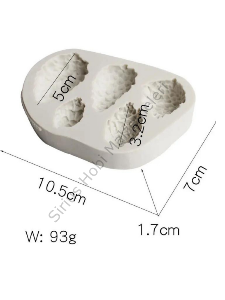 Epoksi Mum Beton Çam Kozalağı Kalıbı