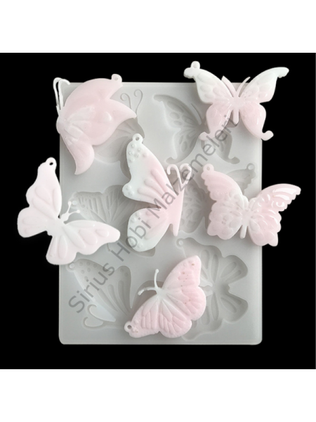 Epoksi  Çoklu Anahtarlık Kelebek Kalıbı 2