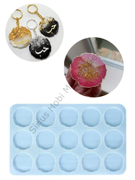 Epoksi 5 cm Çoklu Magnet Kalıbı 5mm derinlik