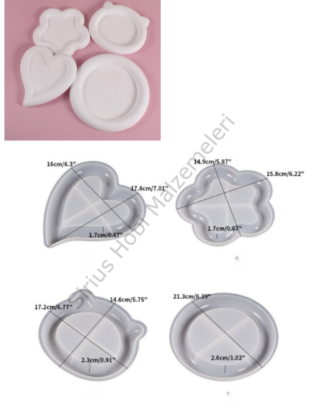 Epoksi Beton Alçı Yeni Model Tabak Kalıpları