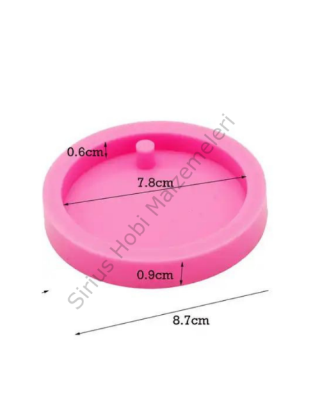 Epoksi Araba Süsü Yazısı İçin 8 cm Magnet Kalıbı
