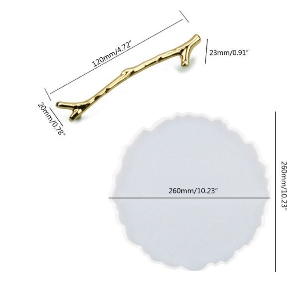Epoksi 25cm Tepsi Kalıbı Seti