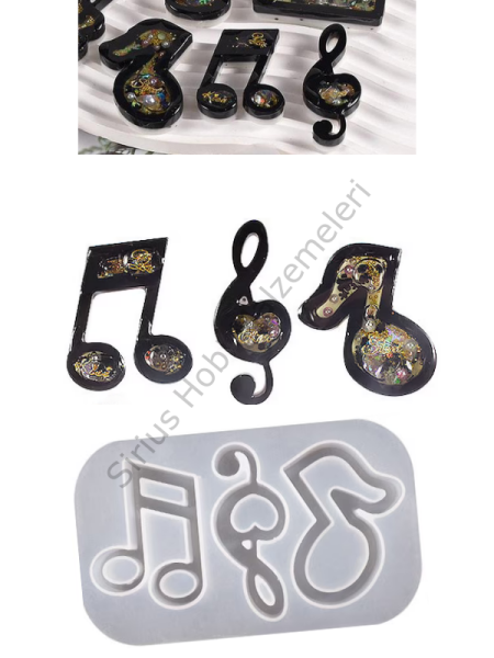 Epoksi Müzik Nota Shaker Çalkalayıcı Kalıbı