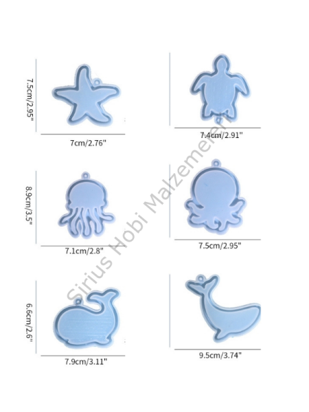 Epoksi Çalkalayıcı Deniz Canlıları Kalıpları