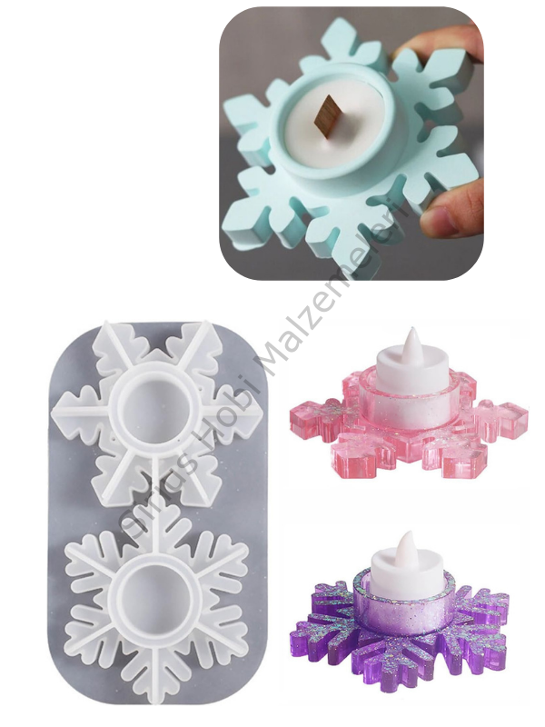 Epoksi Kartanesi Mumluk Yılbaşı Dekorasyon Kalıbı