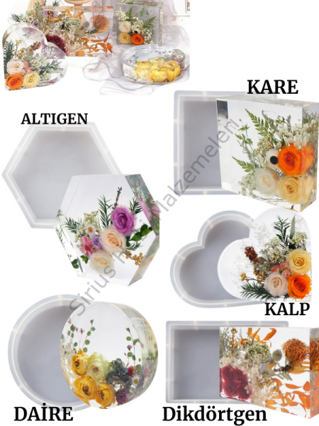 Epoksi Reçine  Derin Tasarım Silikon Kalıpları