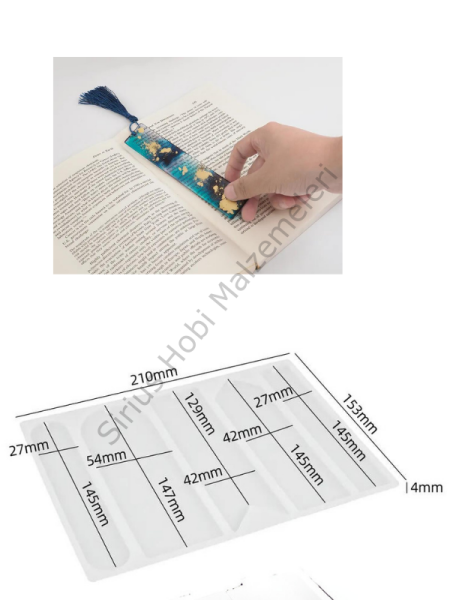 Epoksi Geniş  Kitap Ayracı Kalıbı