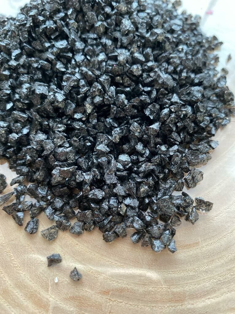Epoksi Reçine Cam Kırığı Sedefli Siyah İnce 100 gr