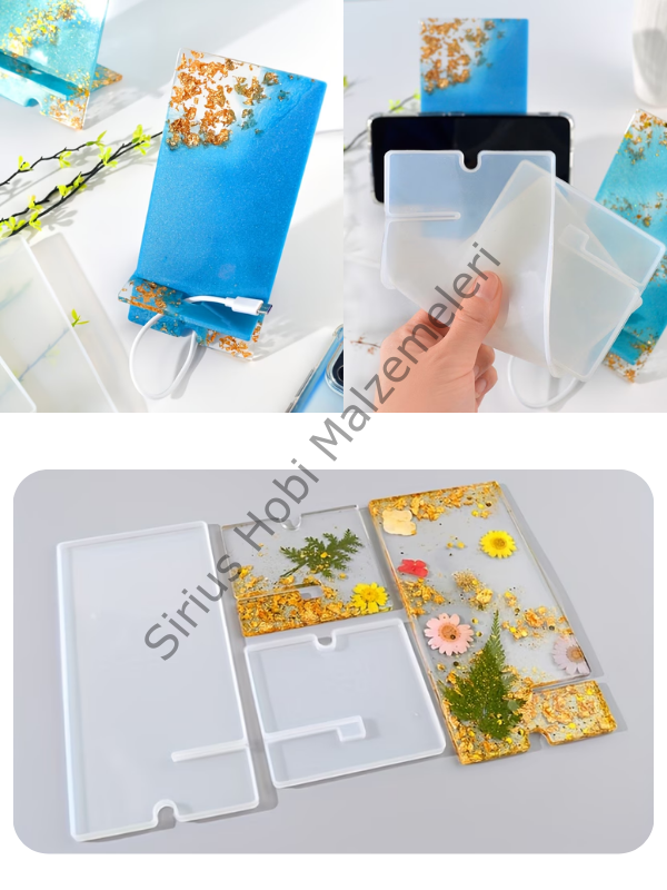 Epoksi Telefon Tutucu Silikon Kalıbı – Stand Döküm Kalıbı