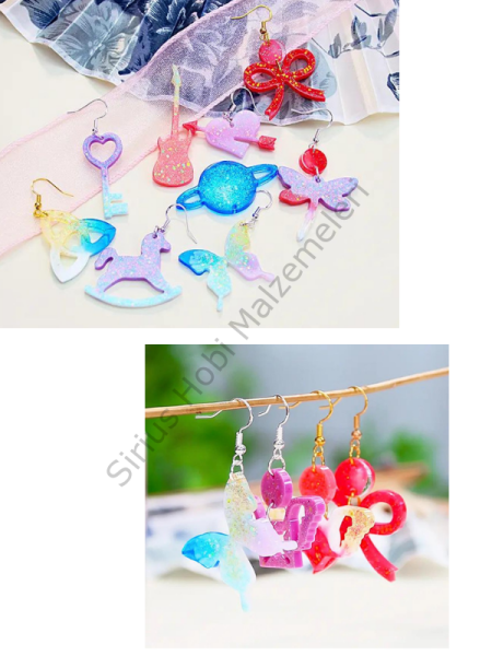 Epoksi Trend Küpe Charm Kalıpları