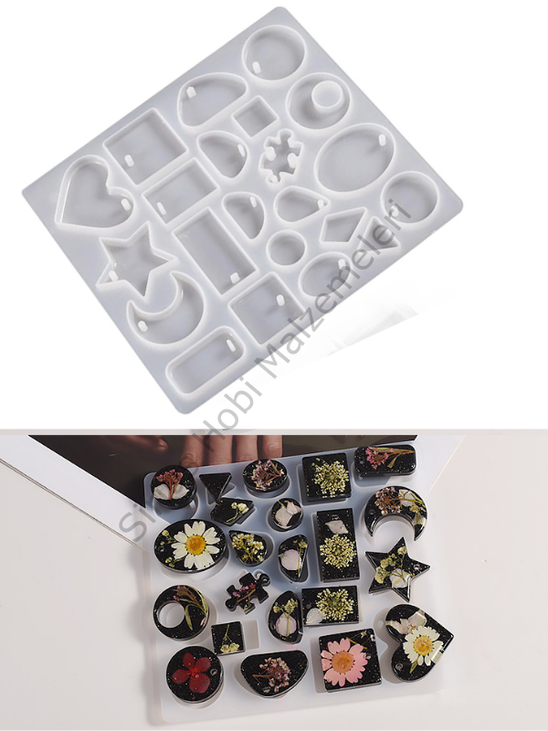 Epoksi Trend Kolye Küpe Anahtarlık Kalıbı