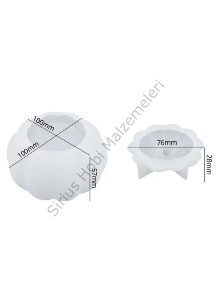 Epoksi Yılbaşı Noel Haloween Balkabağı Kalıbı