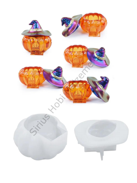 Epoksi Noel Yılbaşı Haloween Cadı Balkabağı Kalıbı