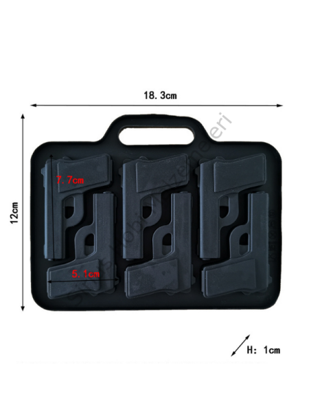 Epoksi Mum Buz Tabanca Kalıbı