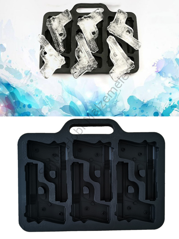 Epoksi Mum Buz Tabanca Kalıbı