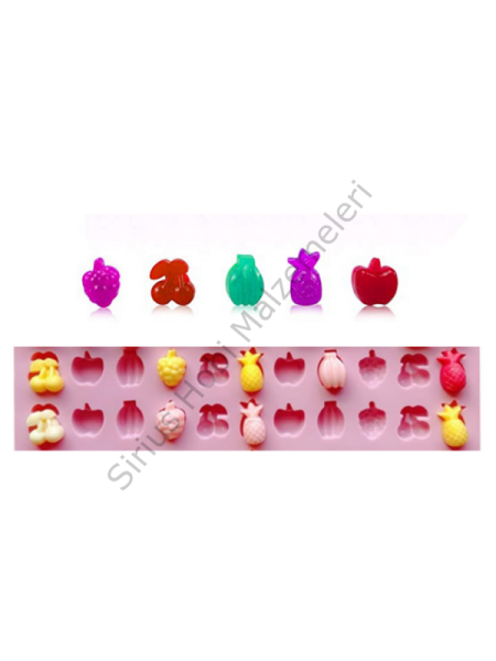 Epoksi Mum 2li Minik Meyve Kalıbı