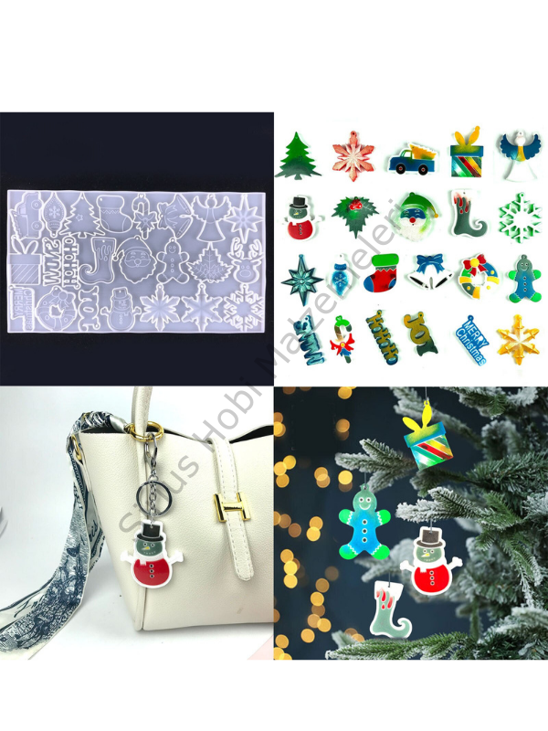 Epoksi Noel Yılbaşı Çam Ağacı Süsü Kalıbı