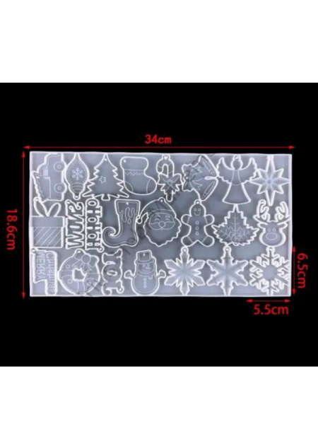 Epoksi Noel Yılbaşı Çam Ağacı Süsü Kalıbı