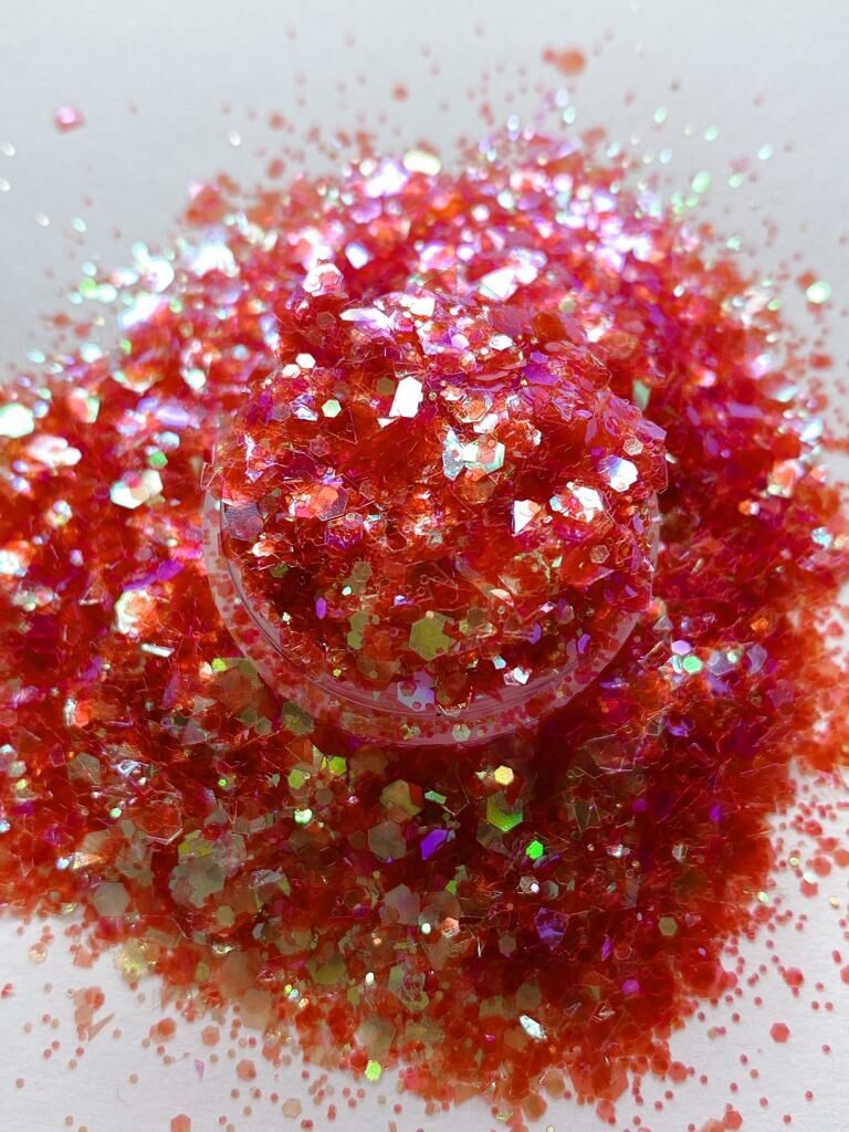 Epoksi Chunky Glitters Rasperry Red 4 gr
