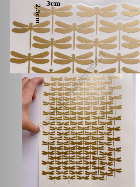 Epoksi GoldYusufcuk Magnet  Yapışkanlı Sticker 3cm 2.5cm A4 Boyutunda