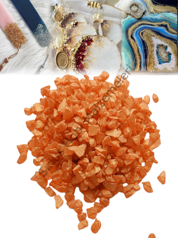 Epoksi Reçine Cam Kırığı Som Altın Kalın 100 gr