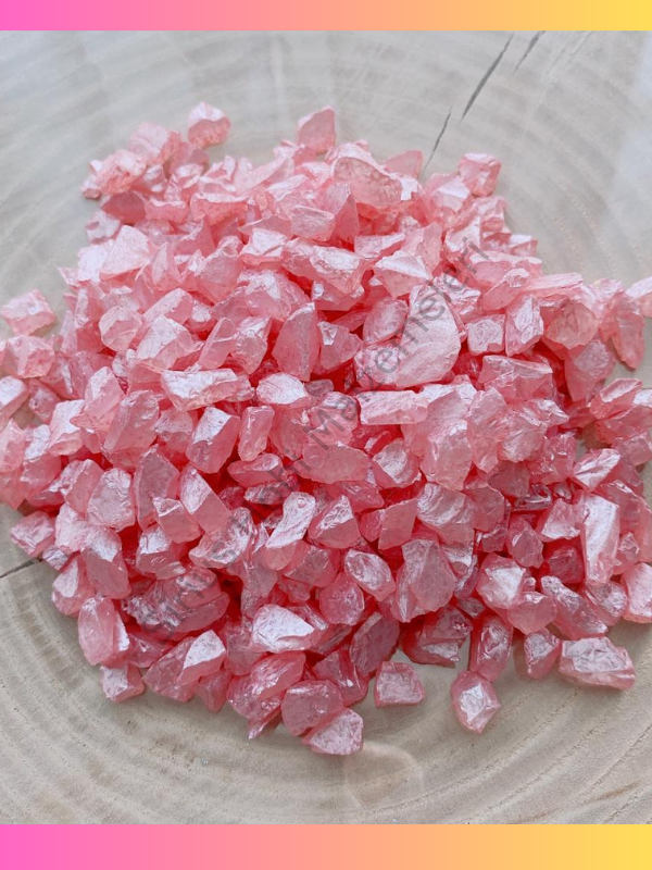 Epoksi Reçine Cam Kırığı Baby Pink Kalın 100 gr