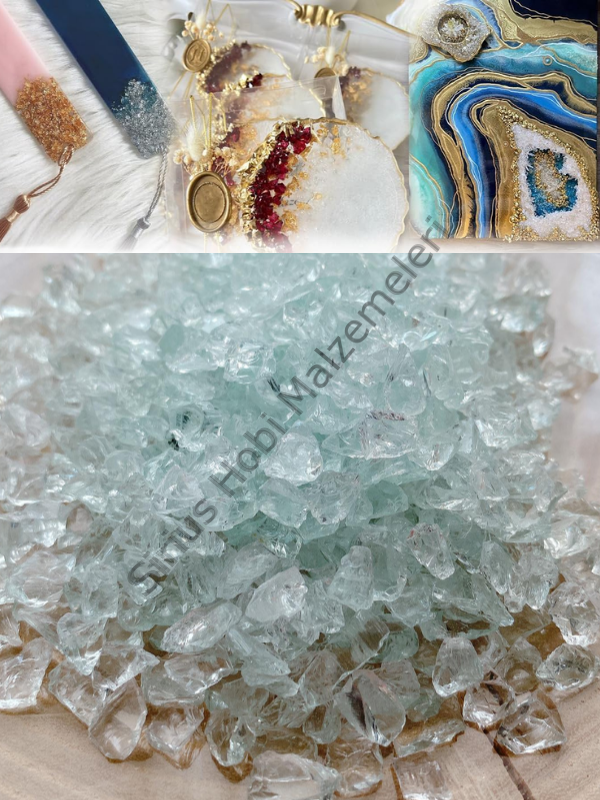 Epoksi Reçine Cam Kırığı Şeffaf Kalın 100 gr