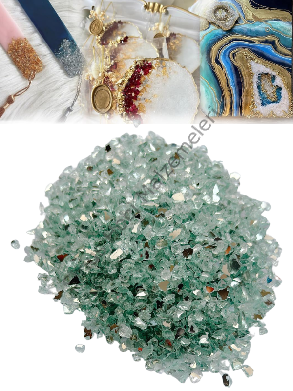 Epoksi Reçine Cam Kırıkları Ayna Kırığı İnce 100 gr