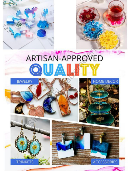 Craft Resin İnce Döküm Epoksi Reçine – Takı, Kalıp ve Hobi Uygulamaları İçin Şeffaf Reçine 30 kg