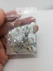 Epoksi Chunky Silver White 5 gr