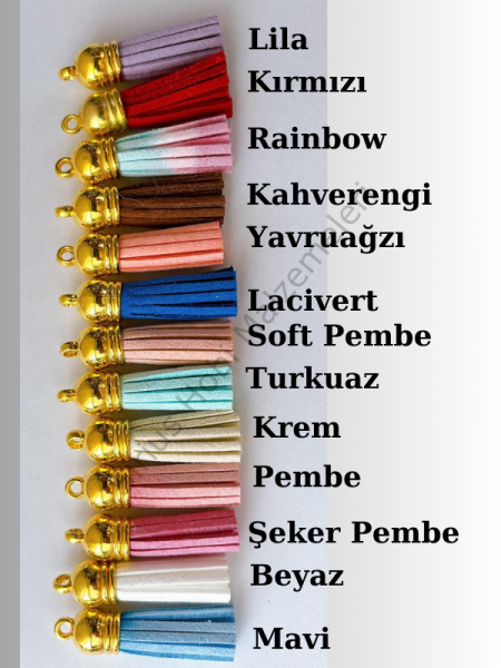 Epoksi Süet Püsküller 5 Adet