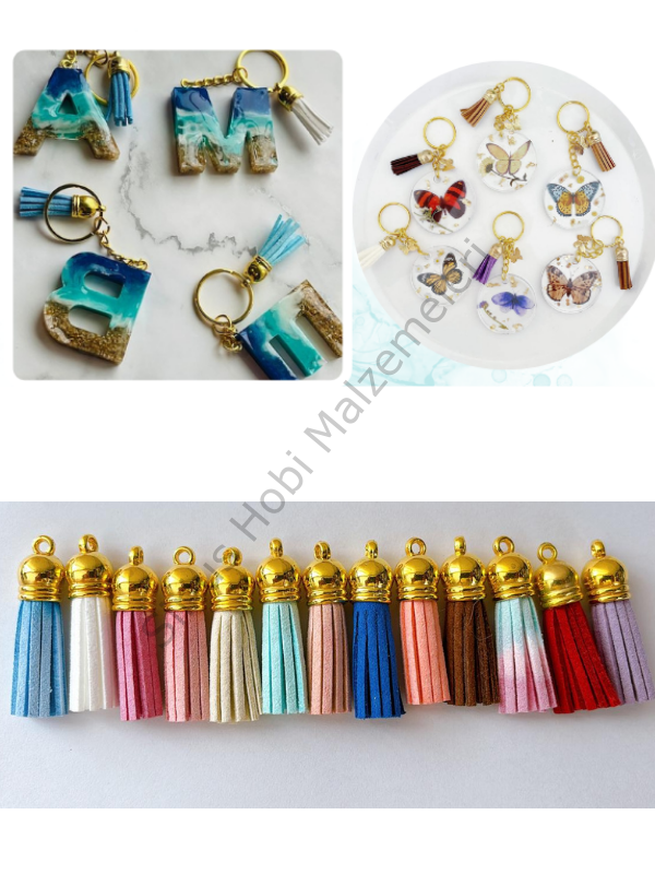 Epoksi Süet Püsküller 5 Adet