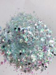 Epoksi Chunky Glitters Opal Turkuaz 4 gr